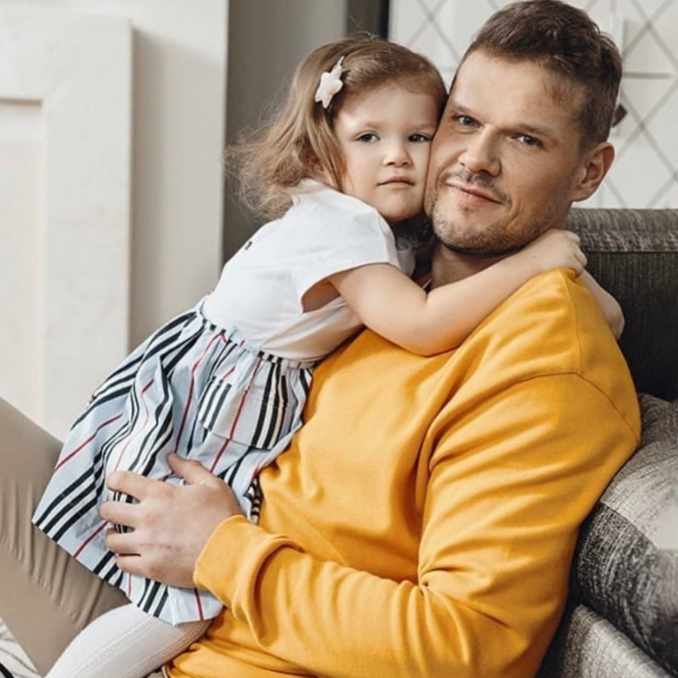 Владимир Яглыч с дочкой Евой