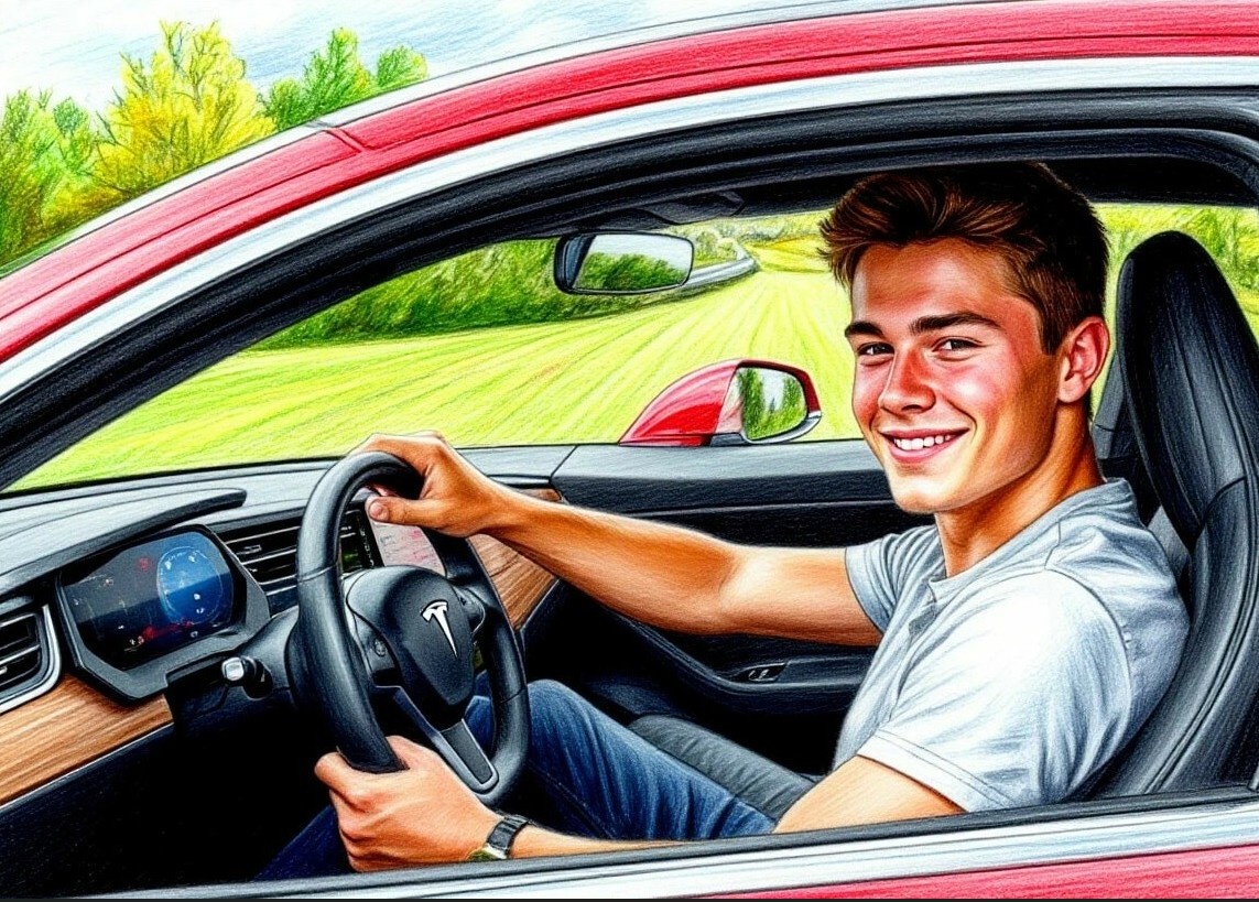 Молодой мужчина обеспечил себе "пенсию". Моя идея, воплощённая ИИ.