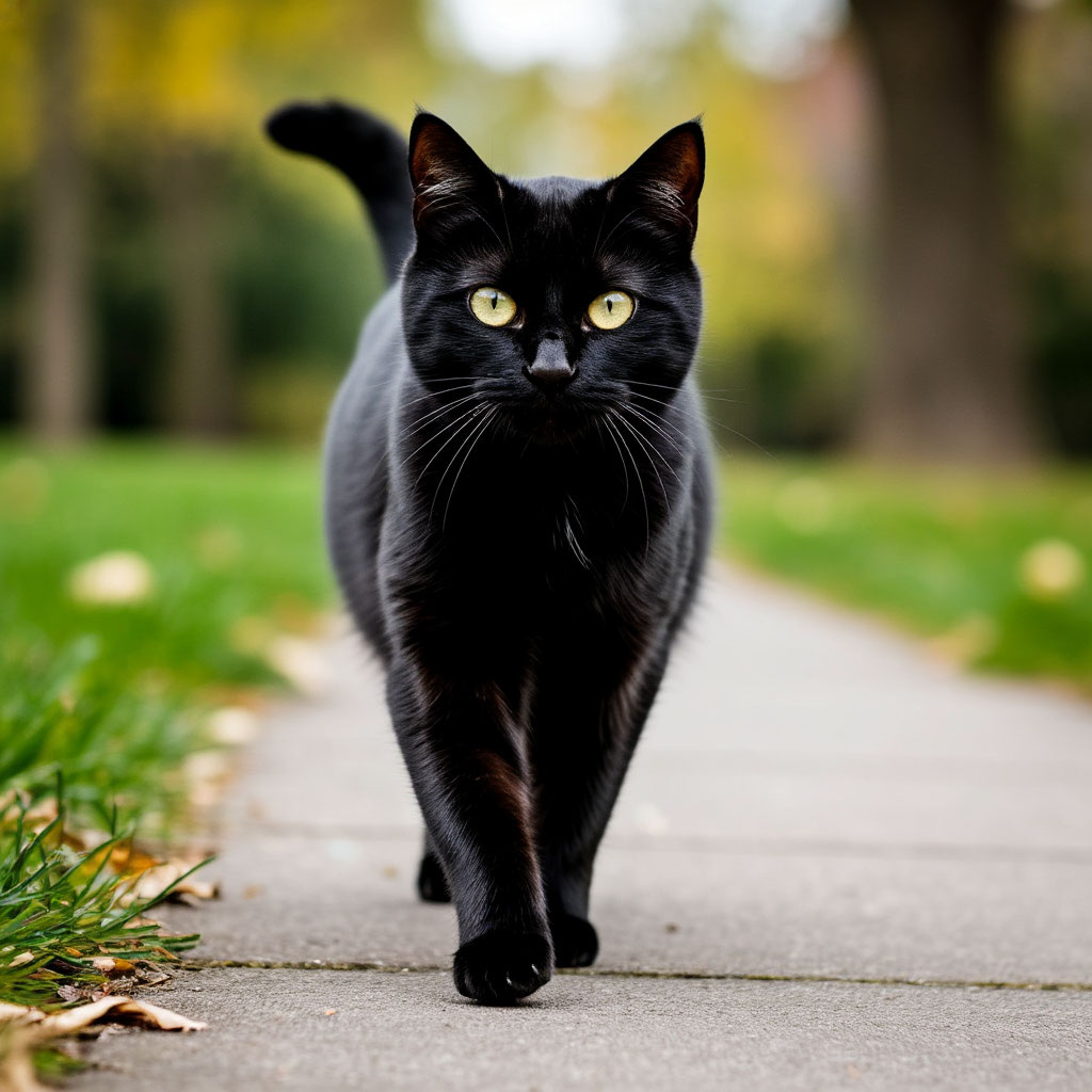    Черного кота прогонять нельзя