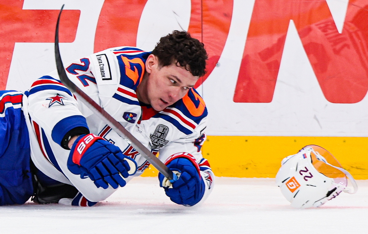    Защитник СКА Никита Зайцев  Сергей Савостьянов/ТАСС