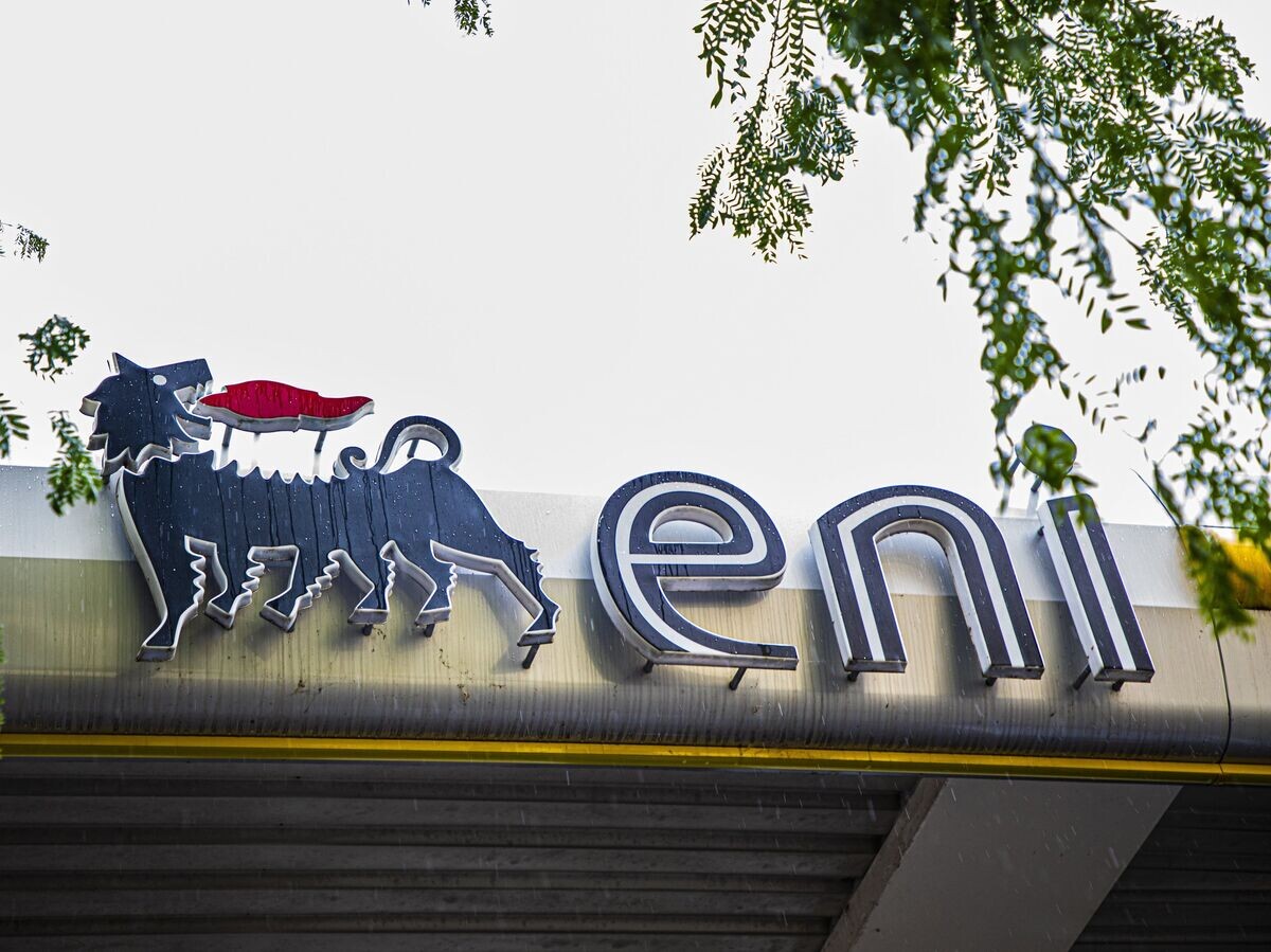    Логотип нефтегазовой компании ENI© РИА Новости . Стрингер