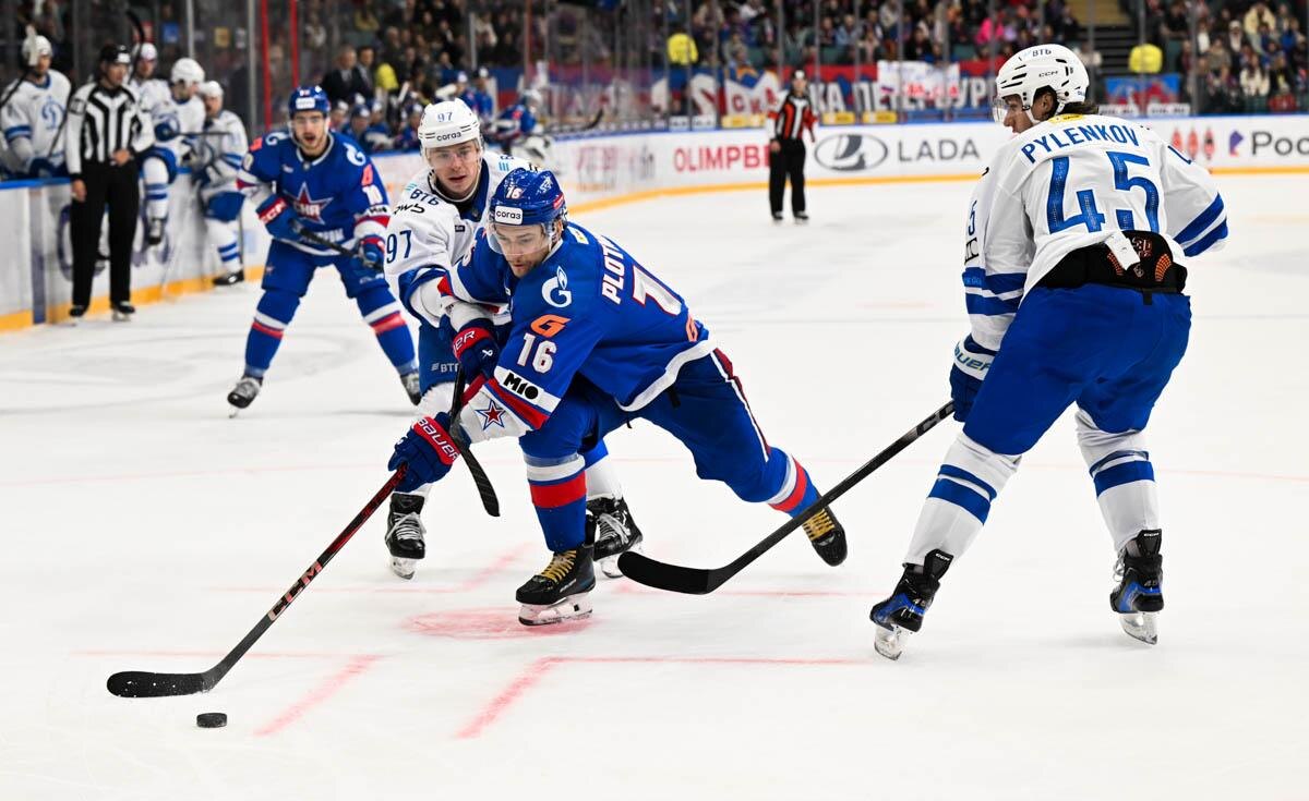    СКА уступил "Динамо" на домашнем льду. Фото: соцсети ХК СКА