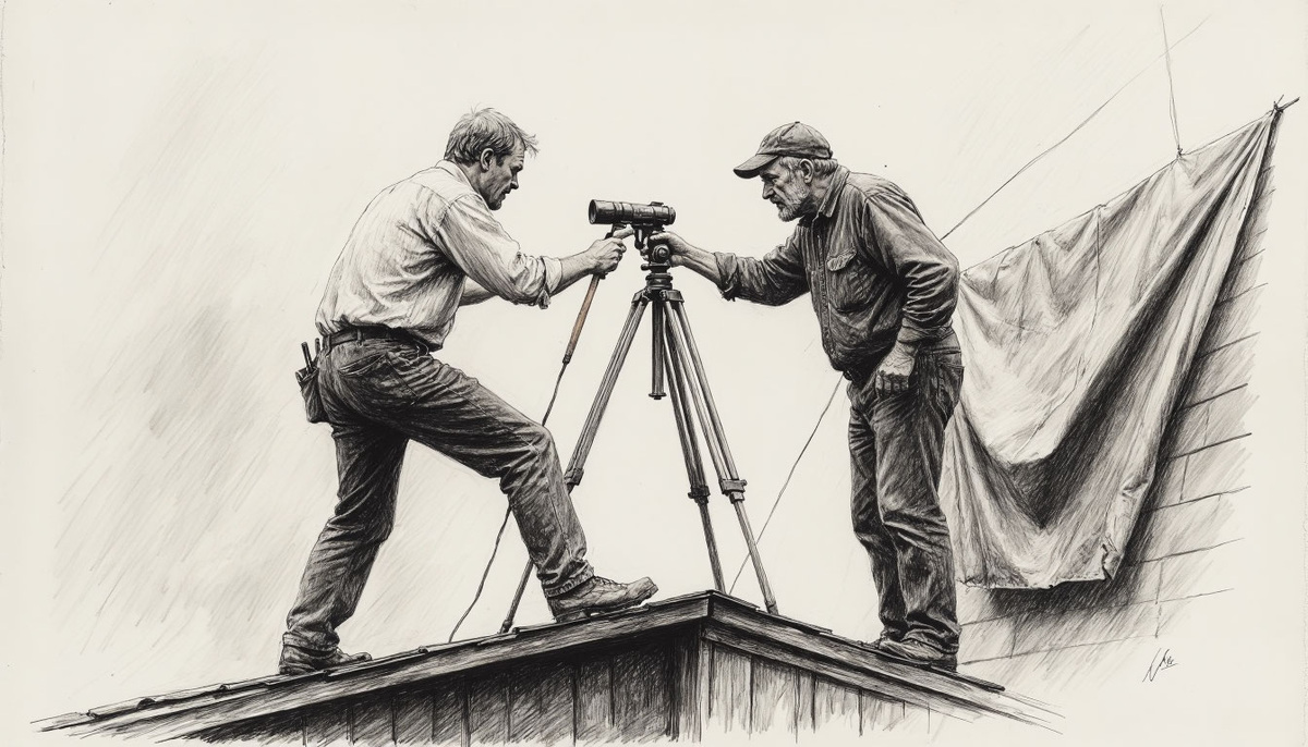 Алымовы ставят телескоп, который так никто и не использовать на протяжении всей книги. Не до него стало через день. Так и стоял этот дорогущий подарок Олега до зимы...