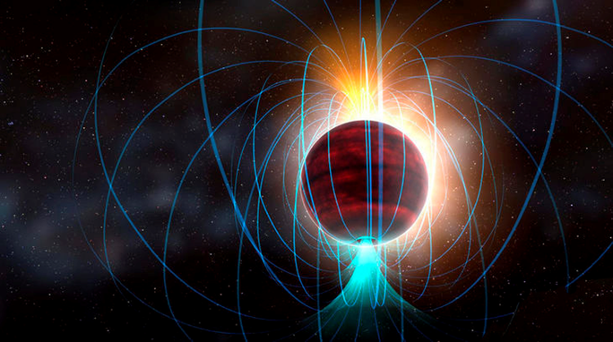 SGR 1806-20 в представлении художника. SGR 1806-20 считается самым «намагниченным» объектом из когда-либо наблюдавшихся.