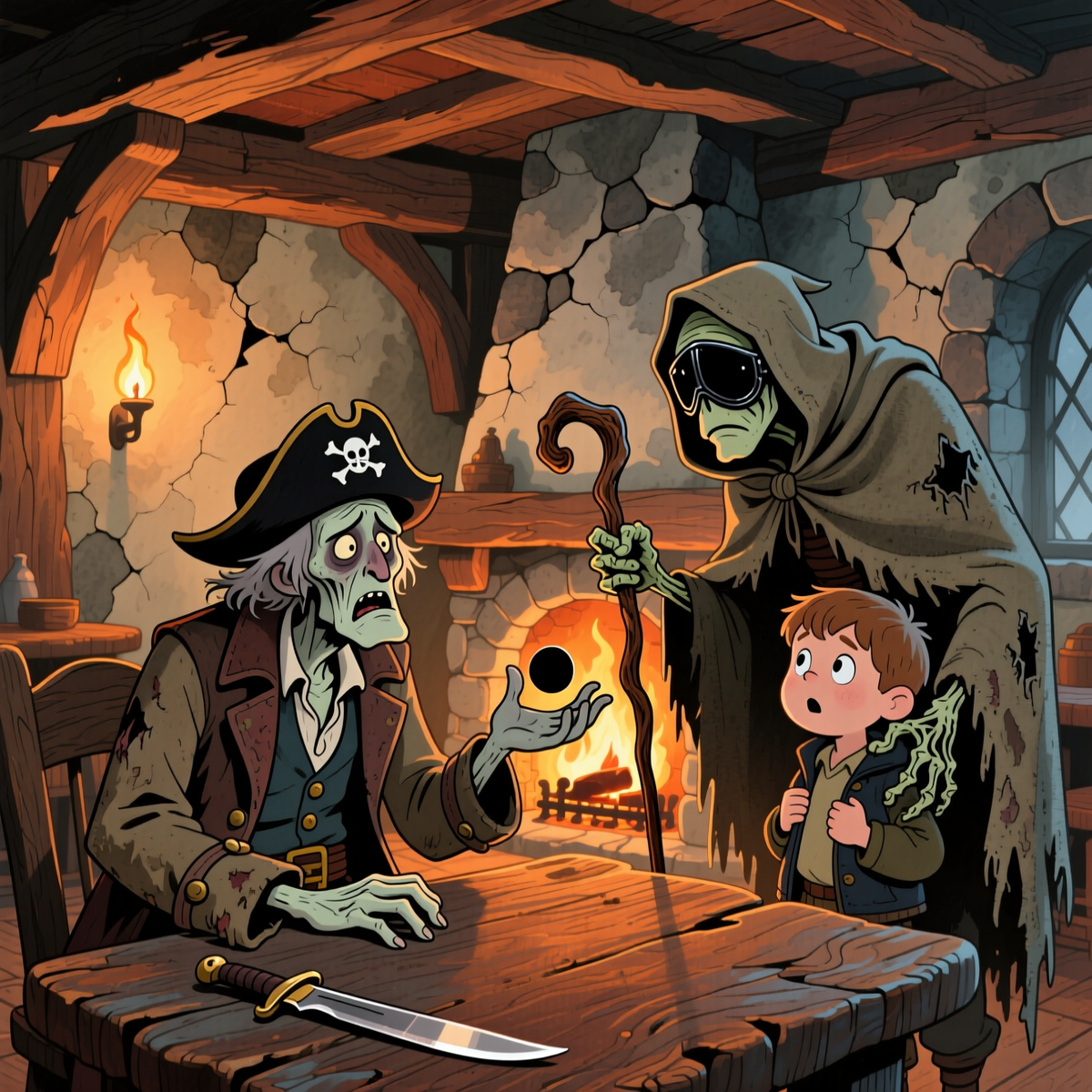 Вручение черной метки Билли Бонсу 