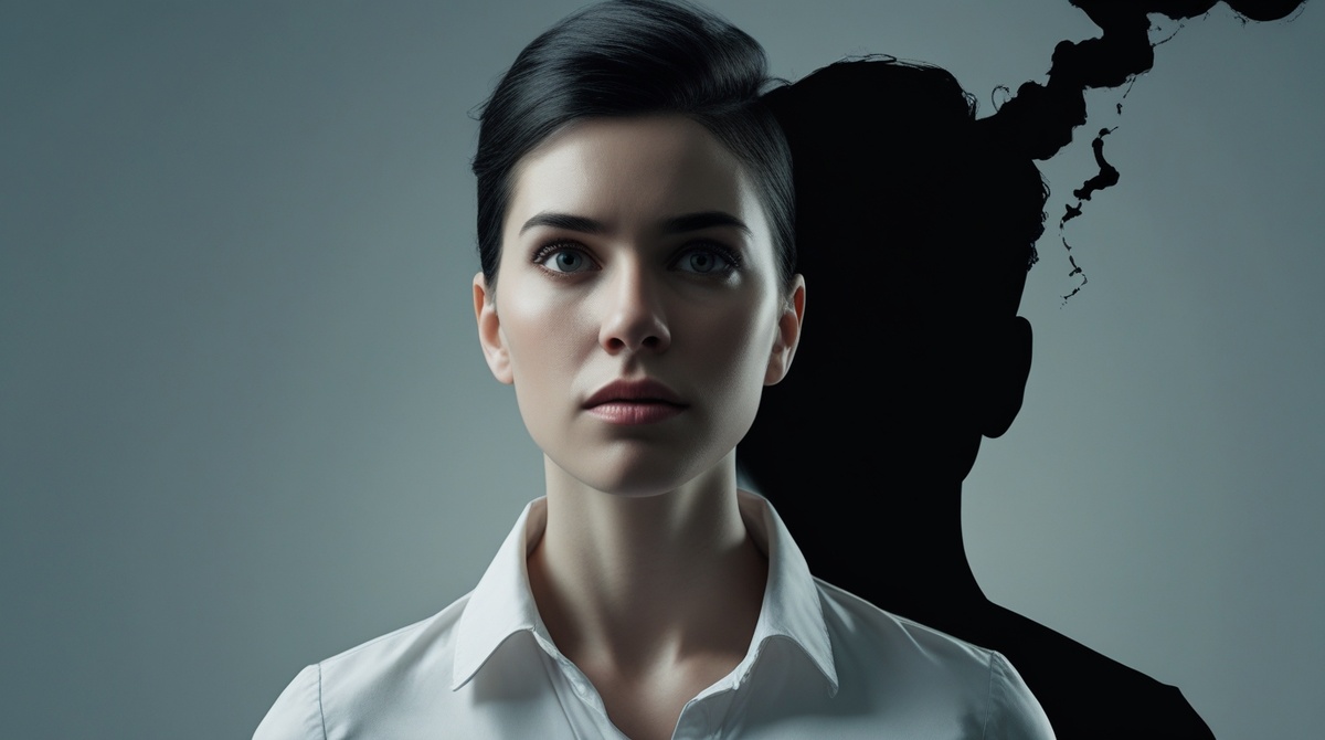 Образ человека, который пытается идти вперёд, но прошлое всё ещё тянет за собой.