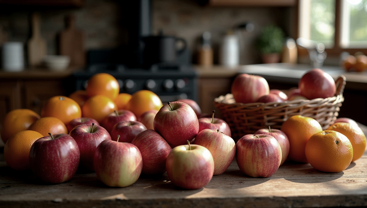 Яблоки и апельсины использовать лучше свежие