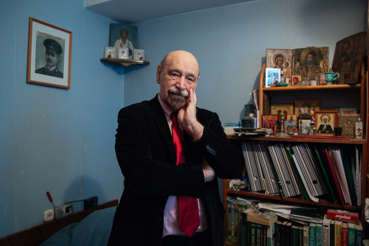 Валерий Борщев у себя дома. Фото: пресс-служба партии