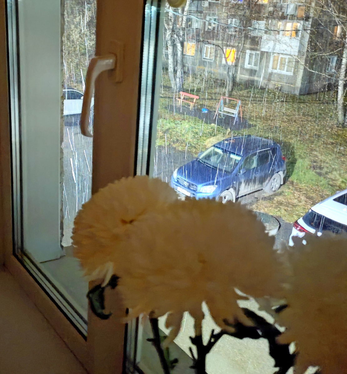 За окном снег 