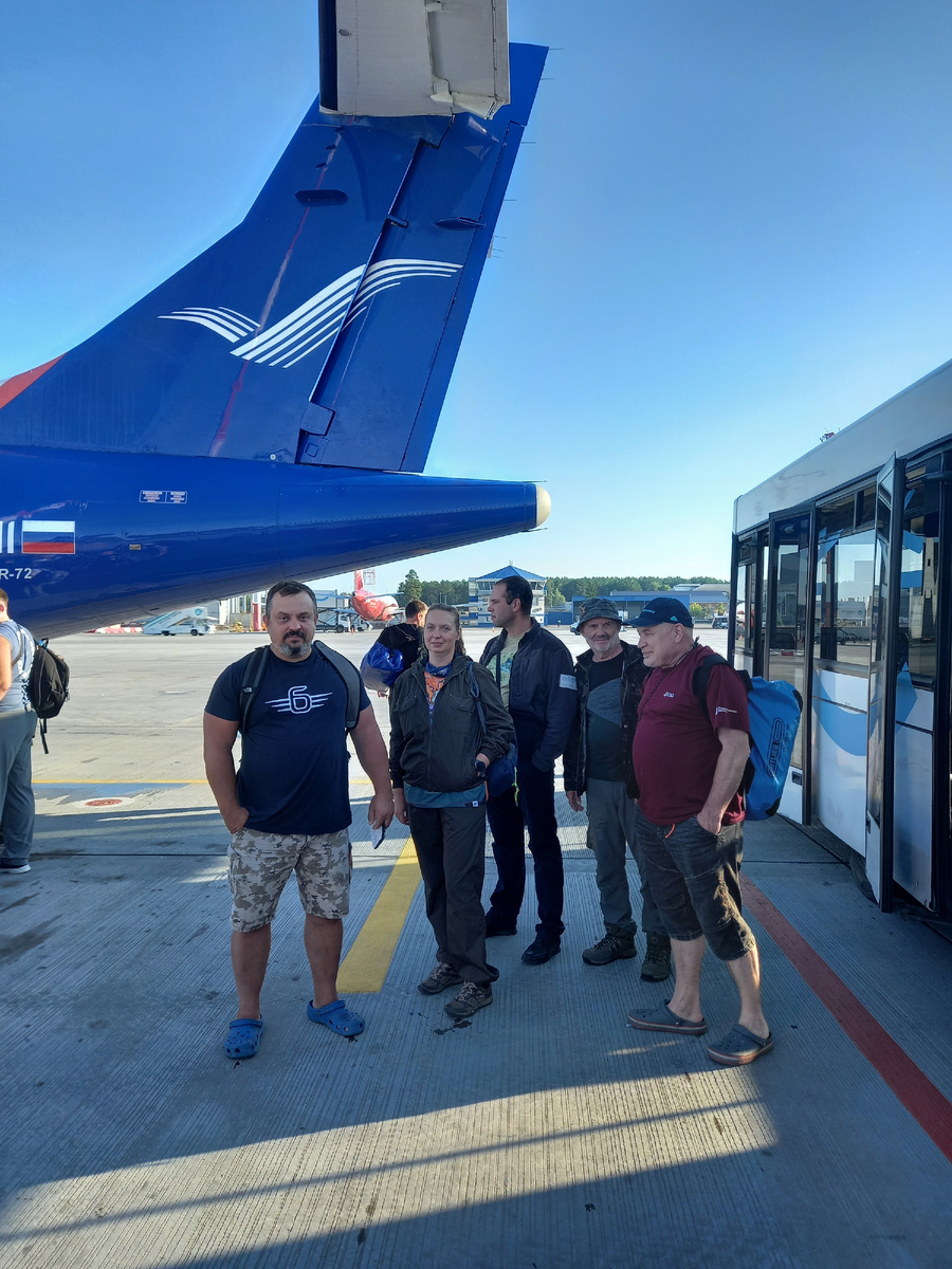 Перед вылетом из Красноярска в Туру