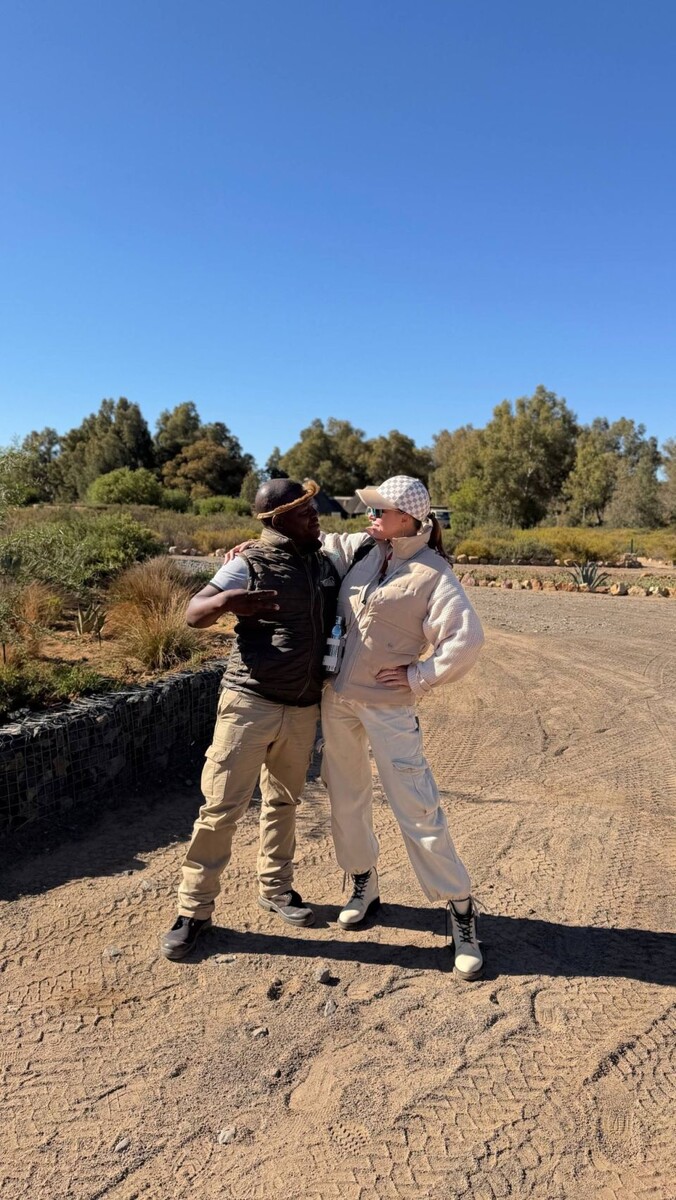    Полина Диброва в Африке. Источник: t.me/dibrovapolina