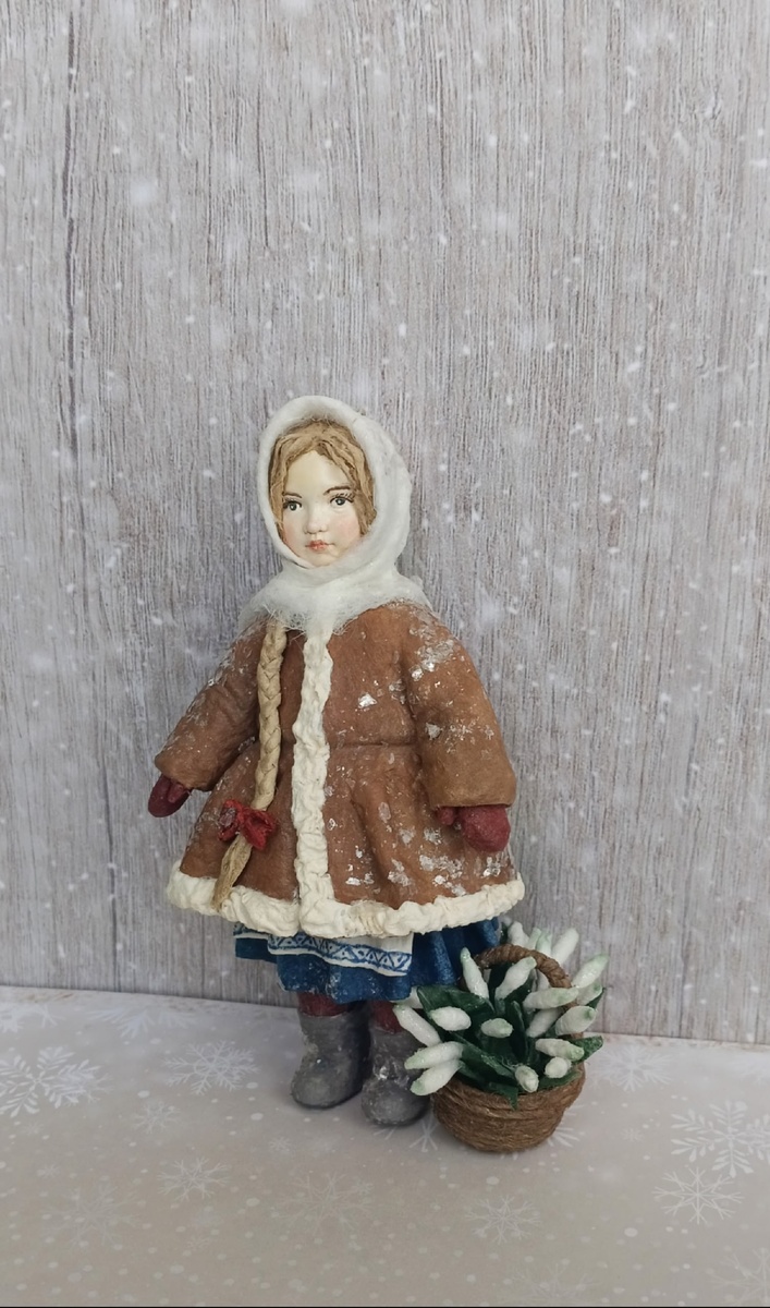 девочка с подснежниками