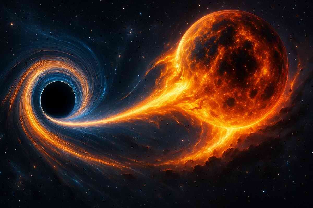 Самая яркая вспышка черной дыры в истории