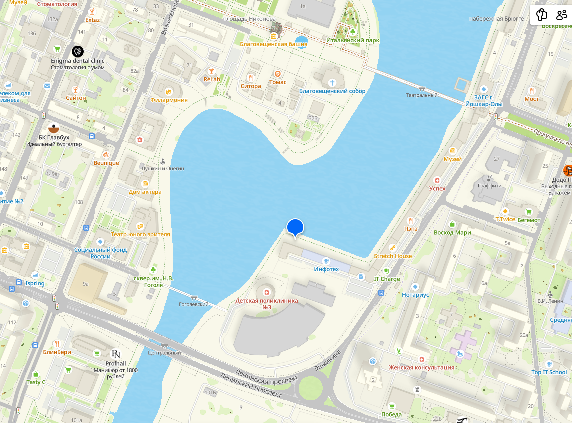 Новую букву "Й" расположили на набережной Брюгге, вблизи Гоголевского моста