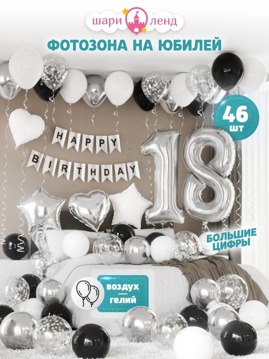 Заказали на ВБ вот такую фотозону на совершеннолетие сына❤️