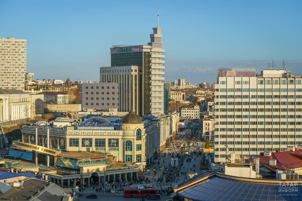 Вид на улицу ПетербургскаяФото: © Владимир Васильев / «Татар-информ»