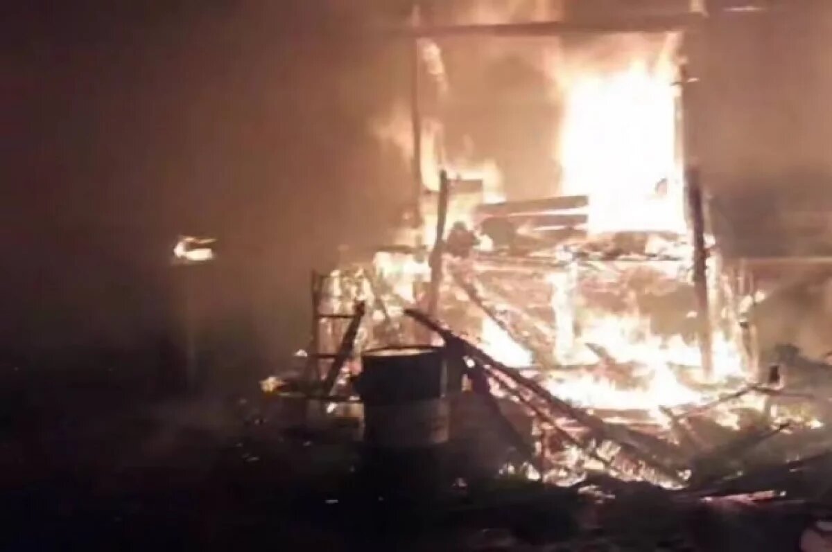    Супруги погибли на крупном пожаре в Удмуртии