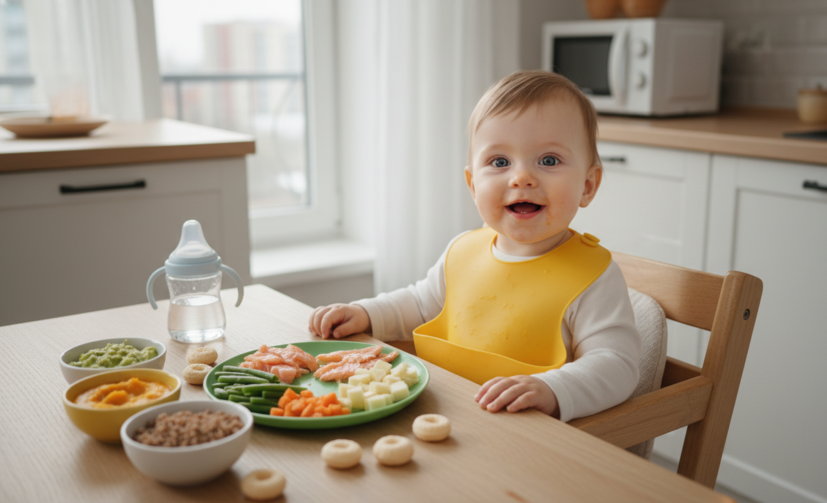 10-месячный ребенок за столом: разнообразное питание и новые текстуры