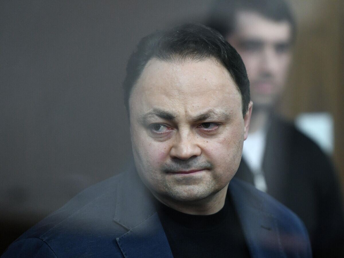    Бывший мэр Владивостока Игорь Пушкарев во время заседания в Тверском суде Москвы© РИА Новости / Григорий Сысоев