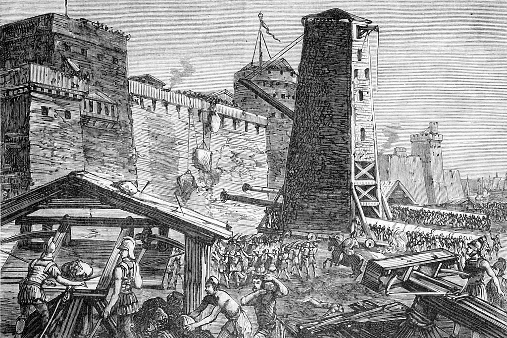 Осадные башни и тараны Деметрия были настоящими монстрами своего времени.