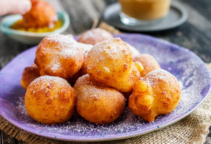 Творожные пончики