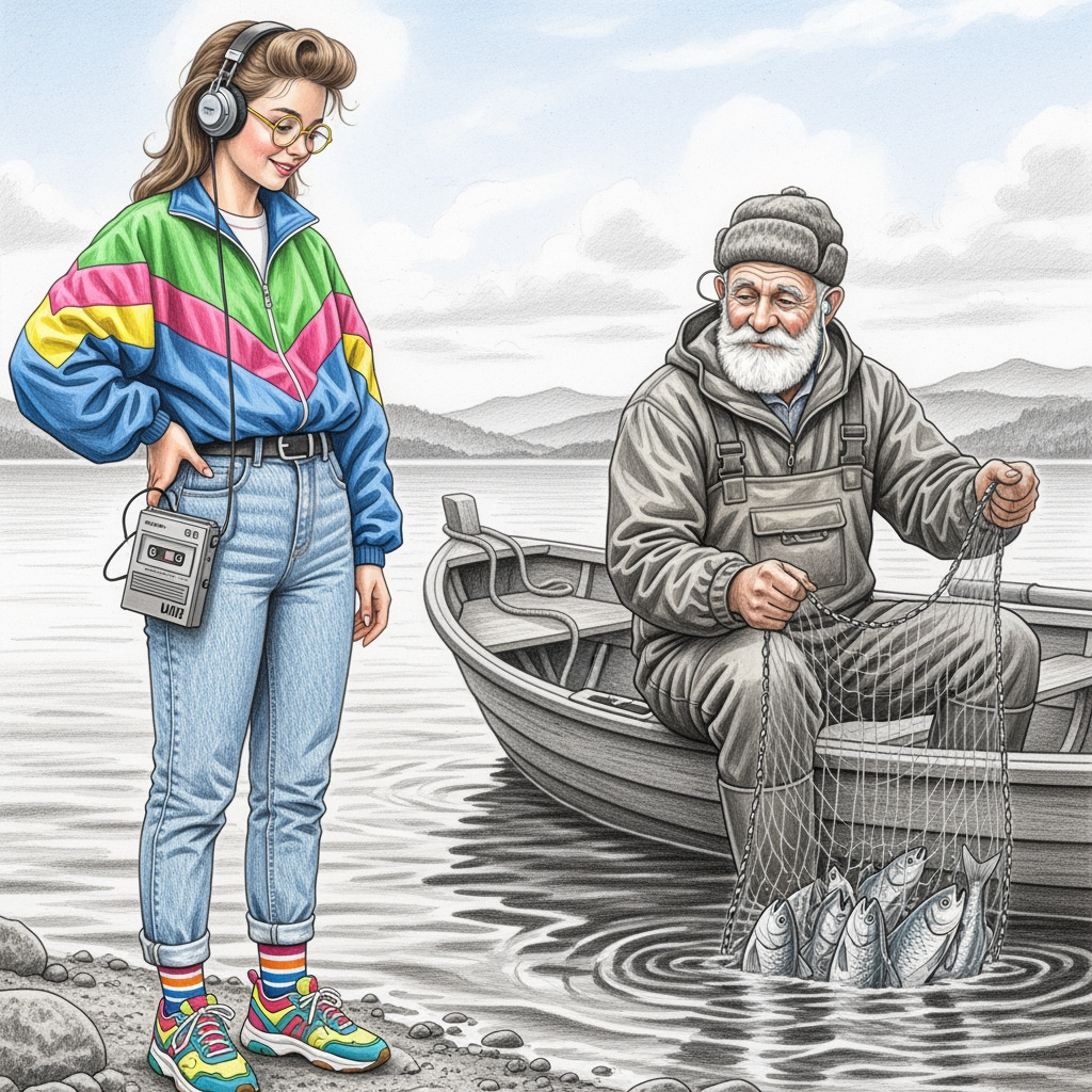 Дядя Петя и его внучка Настя