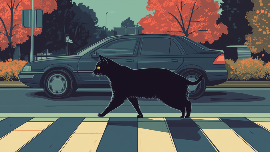 Говорят, не повезет, если черный кот дорогу перейдет.