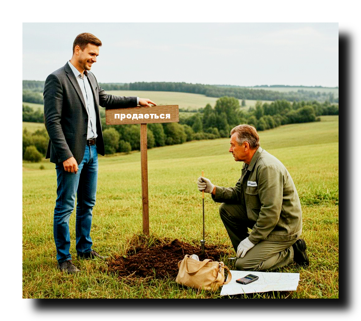 Первая встреча на участке...