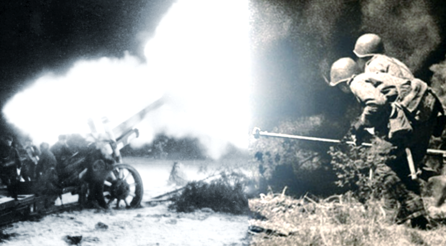 Немцы опешили, увидев, как советская артиллерия начала лупить по своим же, но когда пыль осела те увидели, как грамотно отработали русские