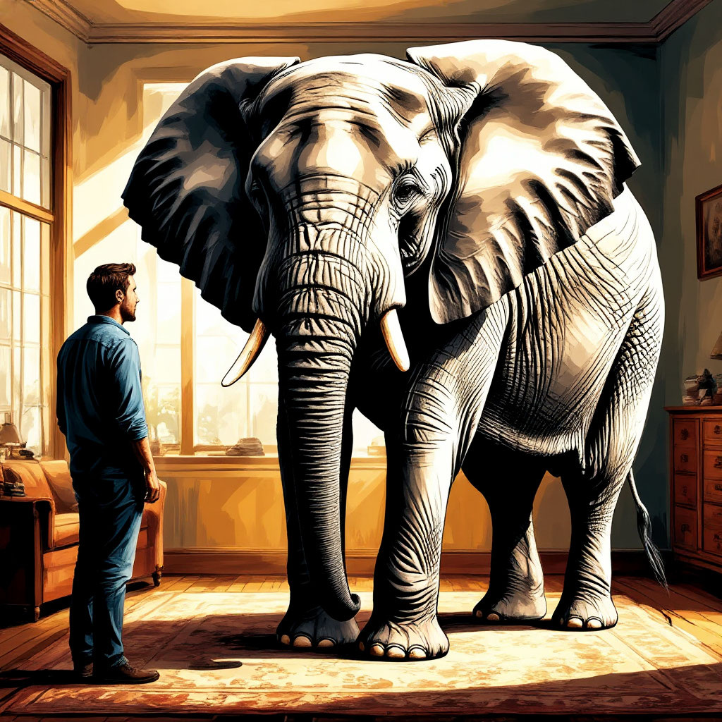 Первый шаг — не нападать, а познакомиться. Четко назовите своего «слона», и он сразу станет меньше.