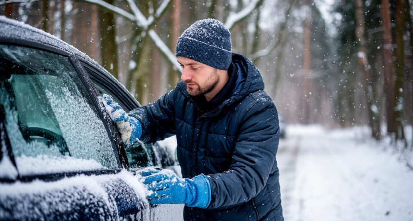    Зимняя хитрость, чтобы щетки дворников не обмерзали - больше не оставляют полос