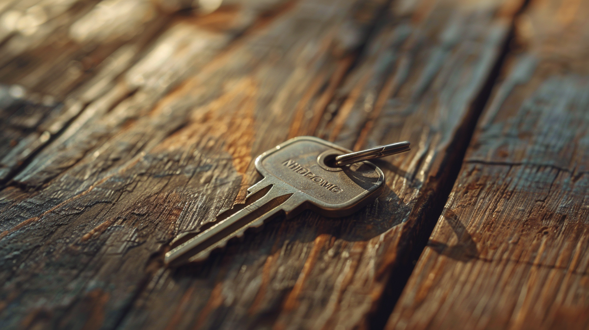 Ключ простой, металлический