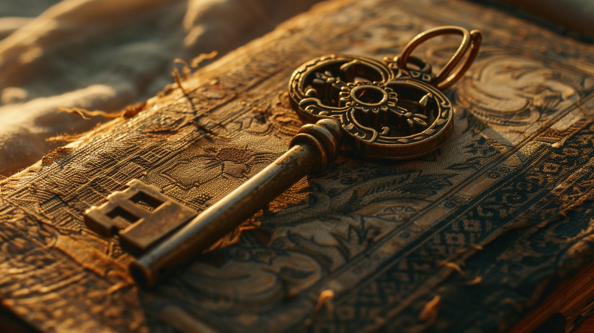 Ключ старинный, ажурный