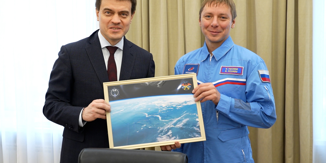 В Красноярск приехал первый космонавт из Красноярского края Кирилл Песков