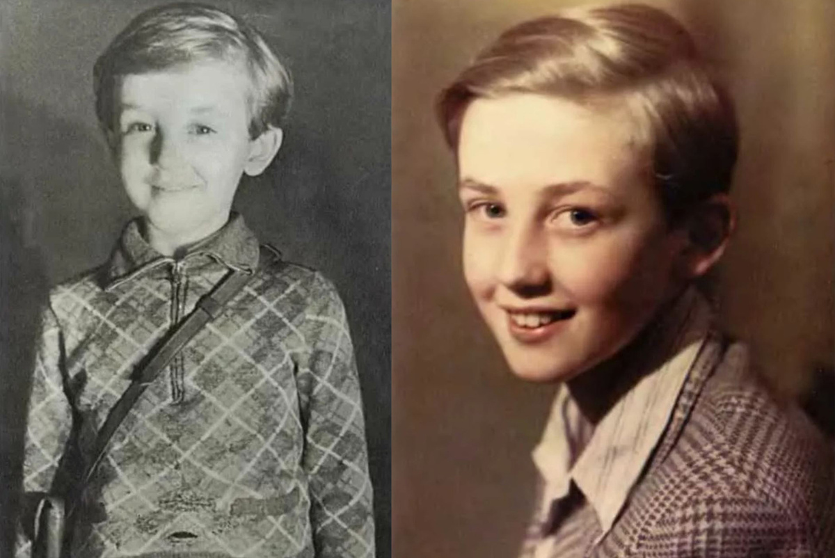 Василий Ливанов в детстве. 