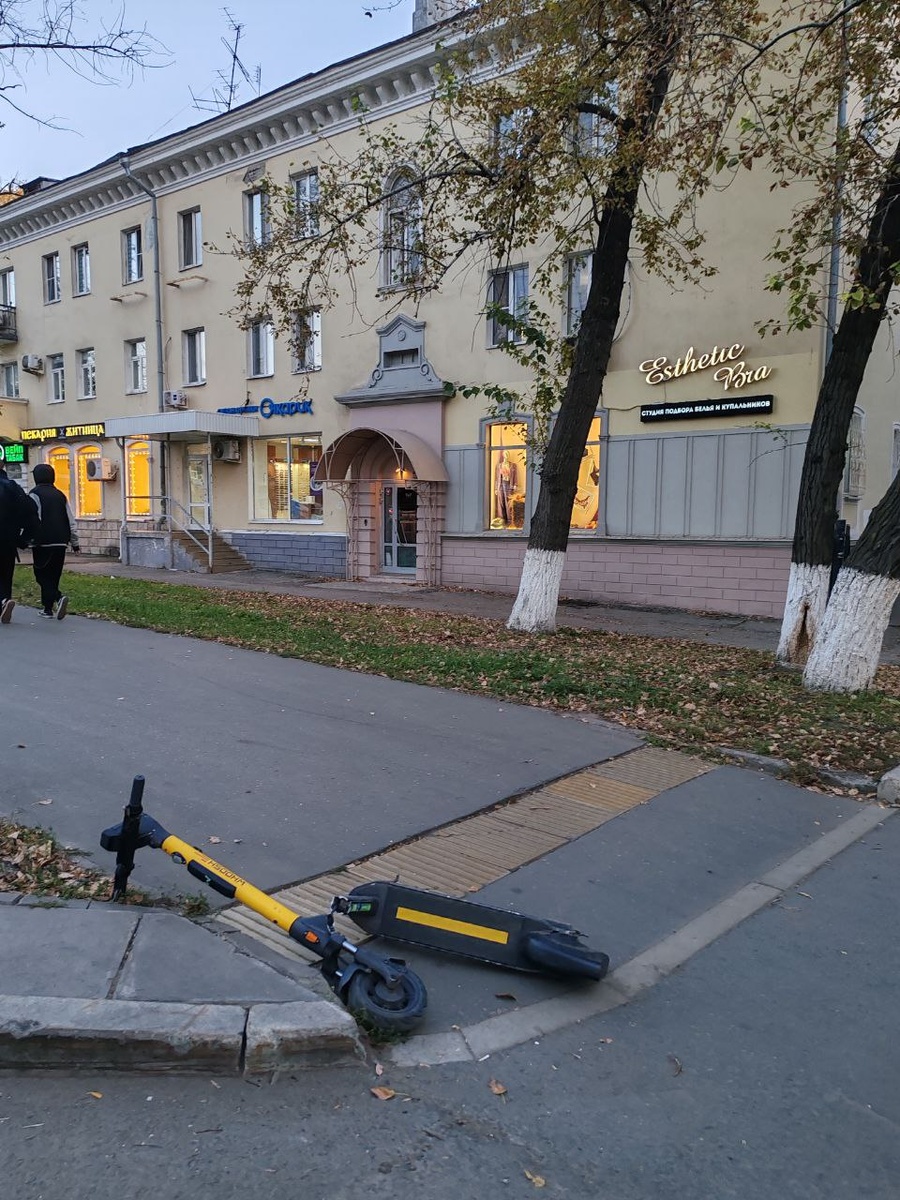    Опрокинутый самокат / Автор фото: Игнат Борисов