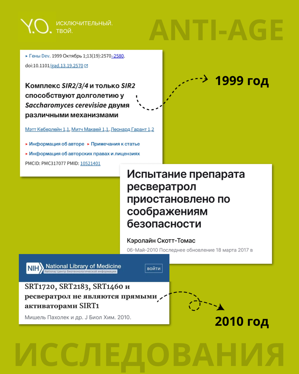 Исследования в области антивозрастной терапии 
