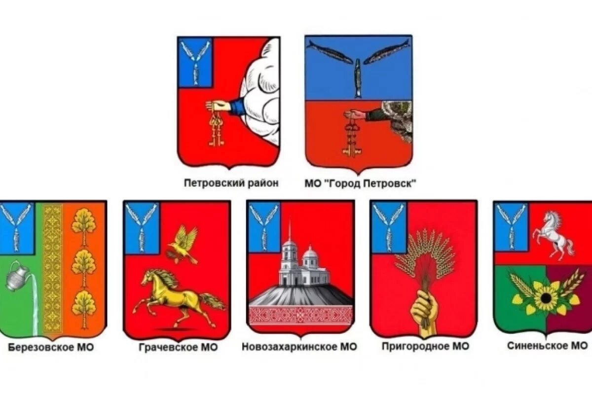    Петровский район показал новую символику с гербами муниципалитетов