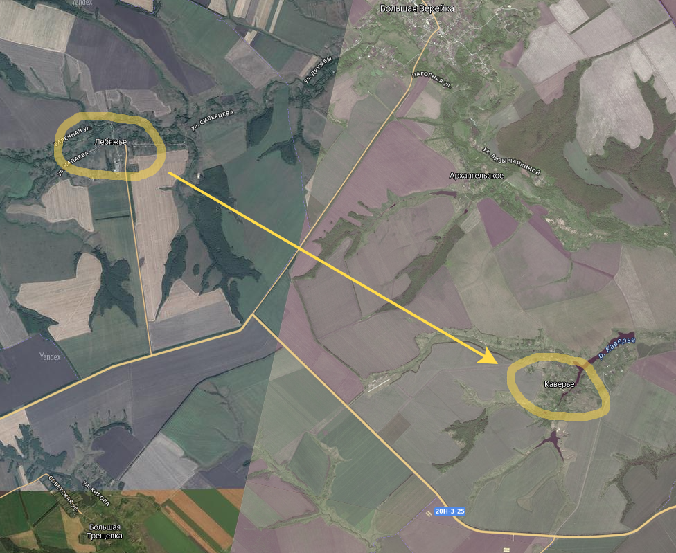 Села Лебяжье и Каверье. Современное состояние. Информация из открытых источников.