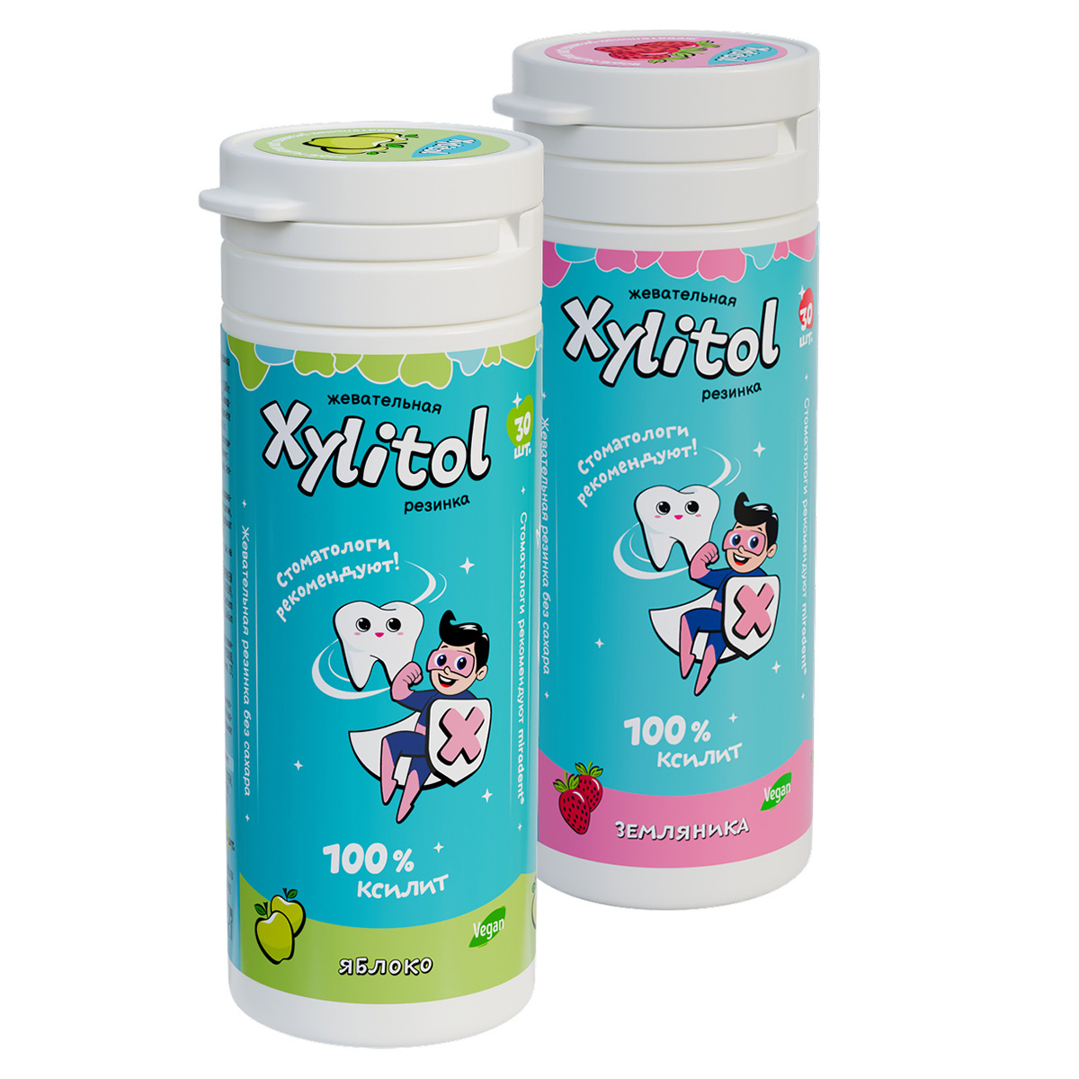 Детская ЖЕВАТЕЛЬНАЯ РЕЗИНКА miradent® XYLITOL