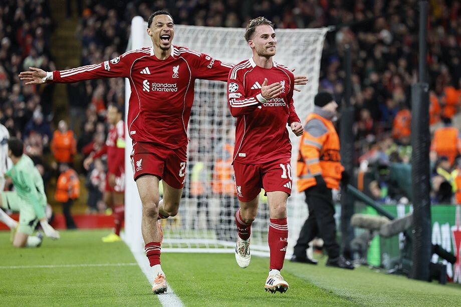 АЛЕКСИС МАК АЛЛИСТЕР ПРАЗДНУЕТ ГОЛ

ФОТО: RICHARD SELLERS/SPORTSPHOTO/ALLSTAR VIA GETTY IMAGES