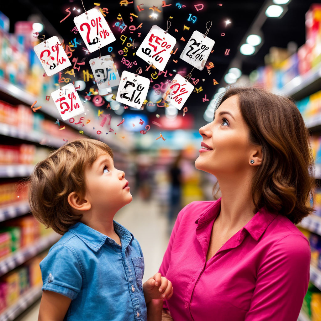 Он считает скидки быстрее калькулятора! Секретная техника, которая превратит вашего ребенка в магазинного гуру за 3 минуты.