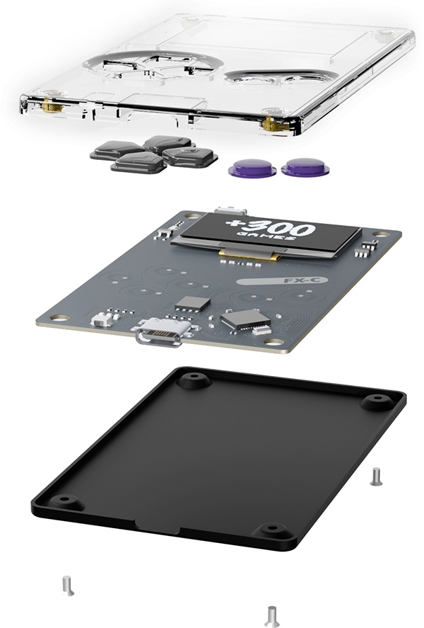    Мини-консоль Arduboy FX-C с OLED-экраном получила функцию мультиплеера