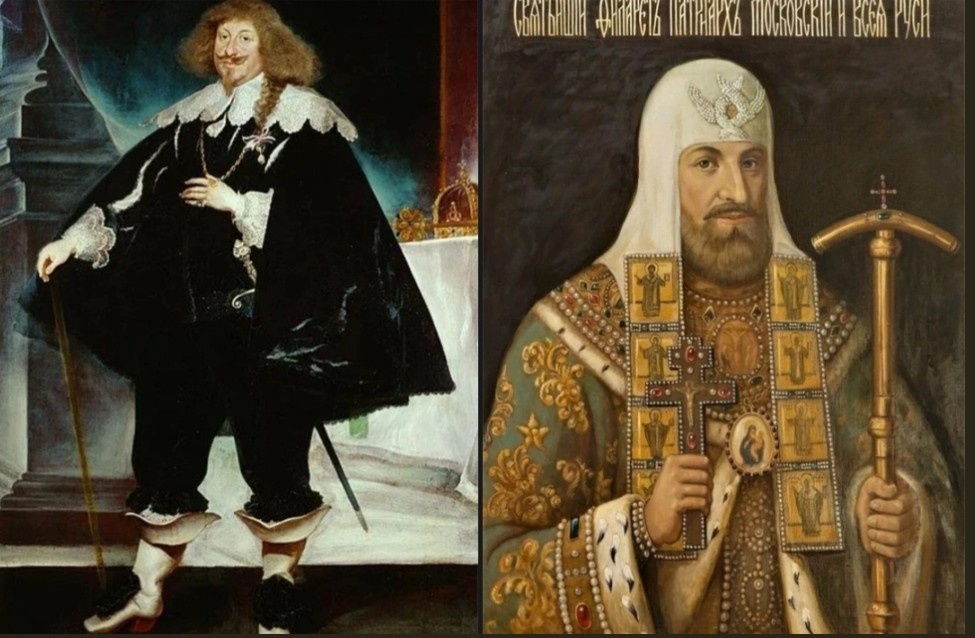 Владислав Ваза и Московский патриарх Филарет, коллаж автора.