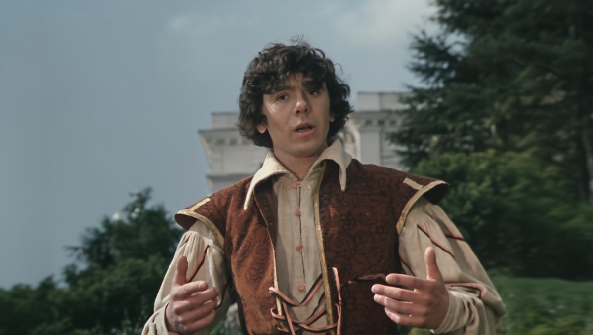 Кадр из фильма «Собака на сене», производство киностудии «Ленфильм», Творческое объединение телевизионных фильмов, режиссёр Ян Фрид, 1977 г.