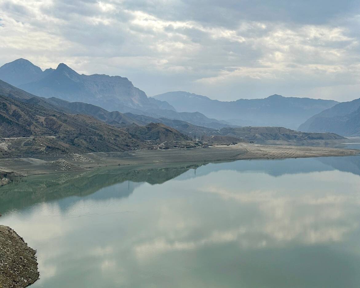 По дороге в Кахиб, Ирганайское водохранилище