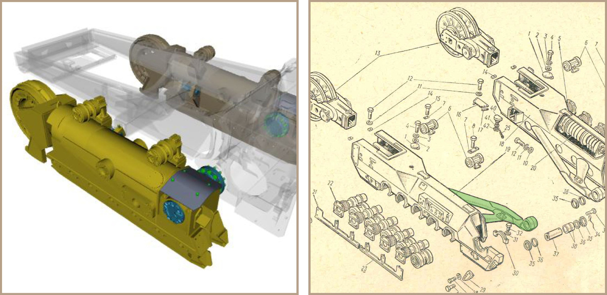 Левое фото - безракосная ХС, правое фото - раскосная ХС.