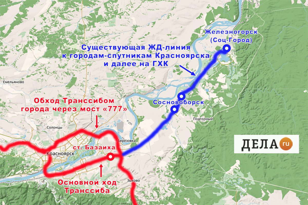     Ветка до Железногорска существует, но не электрифицированная и не для пассажиров
