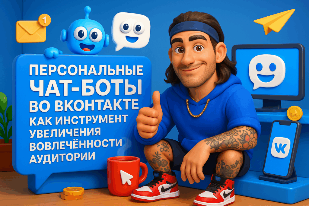    Узнайте, как чат-бот ВК с AI помогает увеличить вовлечённость аудитории и привлечь целевых пользователей через эффективные лендинги и интерактивные механики. schergin