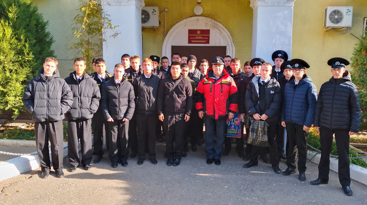 встреча работников Волгоспас с курсантами Волго-Каспийского Морского Рыбопромышленного Колледжа